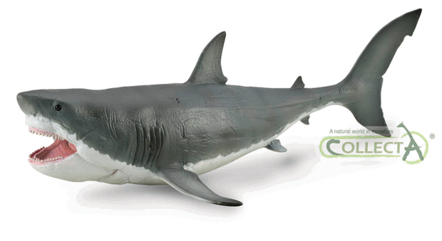 CollectA Deluxe Megalodon shark model.