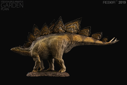 Rebor "Garden" Stegosaurus 1:35 scale dinosaur model (plain).