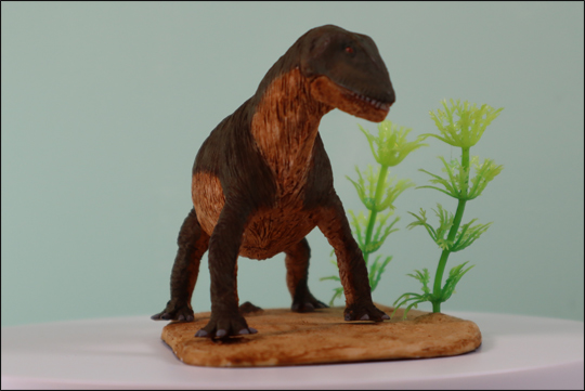 The Paleo-Creatures Moschops model features on "turntable Tuesday".