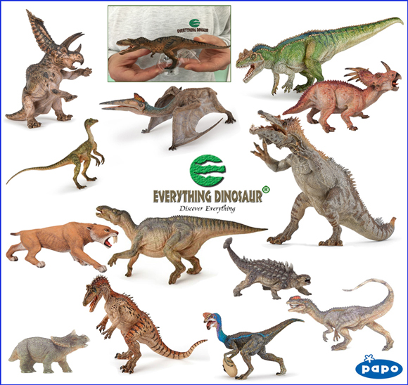 Papo prehistoric animal models.