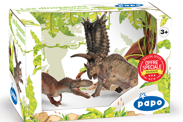 Papo Gorgosaurus and Pentaceratops box set.