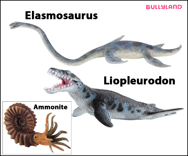 Bullyland prehistoric marine models.