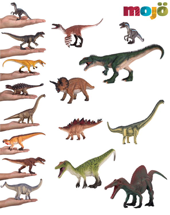 Sixteen new dinosaur models from Mojo Fun.