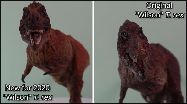 Comparing T. rex dinosaur models.