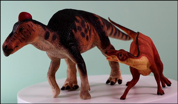 Safari Ltd Edmontosaurus models.
