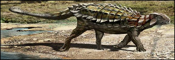 Life reconstruction Pinacosaurus grangeri.