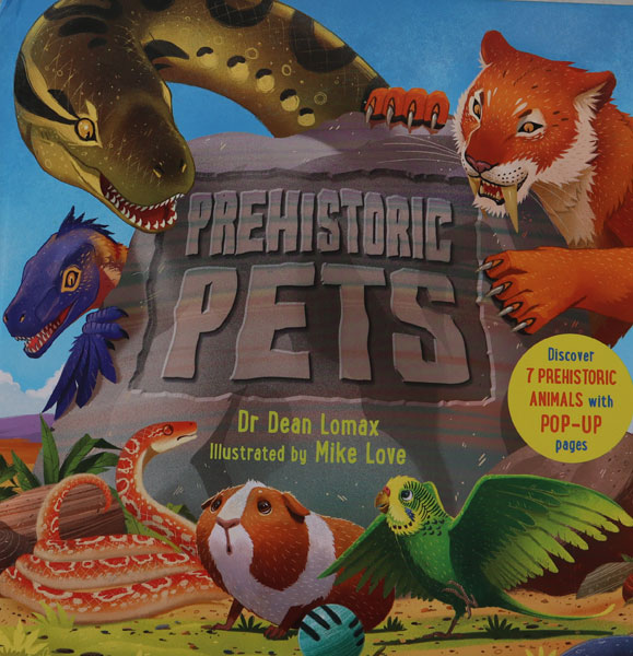 The front cover of "Prehistoric Pets".