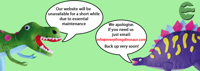 Everything Dinosaur undertaking essential website maintenance.