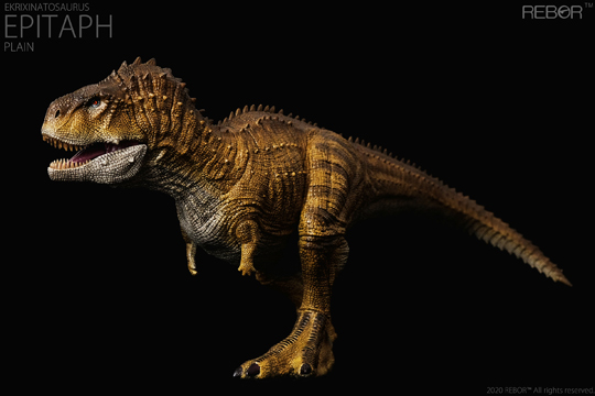 The Rebor 1:35 scale Ekrixinatosaurus “Epitaph” dinosaur figure.