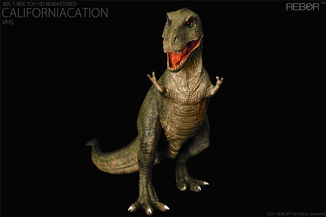 Rebor 1:35 80s T-REX Toy HD Remastered “Californiacation” VHS (anterior view)