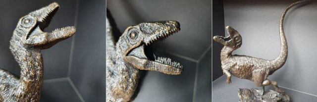 PNSO Bronze Sinosauropteryx statue