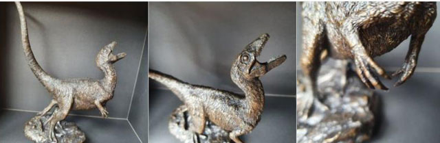 PNSO Bronze Sinosauropteryx statue.