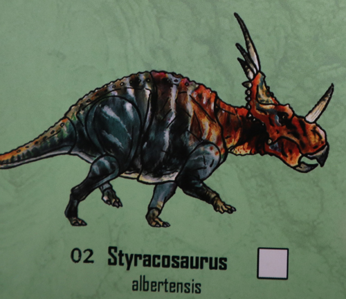 Beasts of the Mesozoic Styracosaurus model illustration