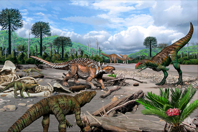 Cerra Fortaleza Formation dinosaurs and peirosaurids.
