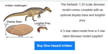 Dino Hazard Irritator challengeri model