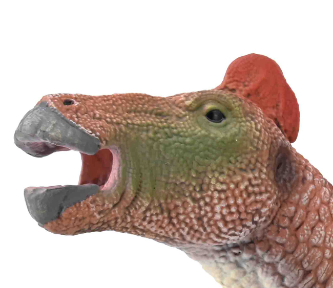 A view of the head of the CollectA Edmontosaurus