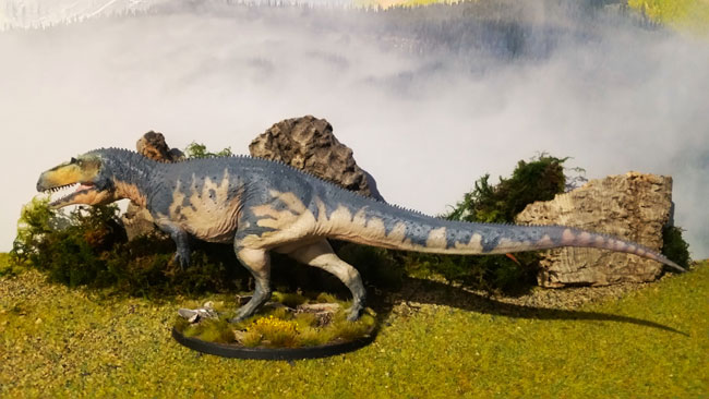 PNSO Torvosaurus dinosaur diorama (in lateral view)