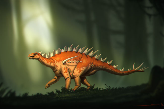 Bashanosaurus life reconstruction.
